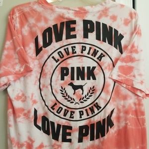 PINK tye dye tshirt